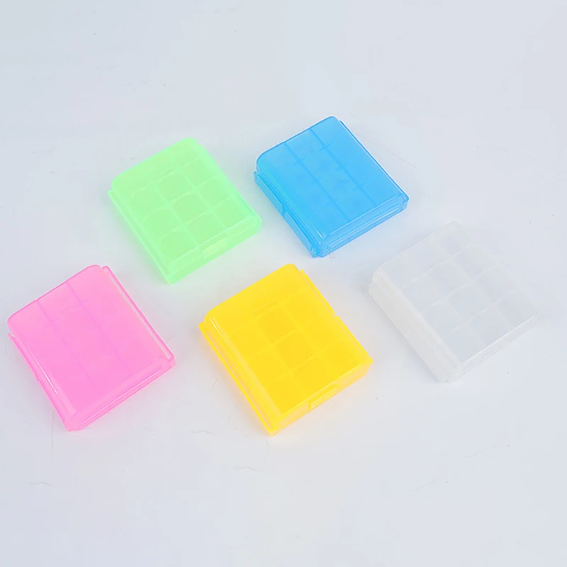 3Pcs/lot Colorful Battery Holder Case 3 18650 Hard Plastic Storage Box Cover For 18650 Battery Organizer Container