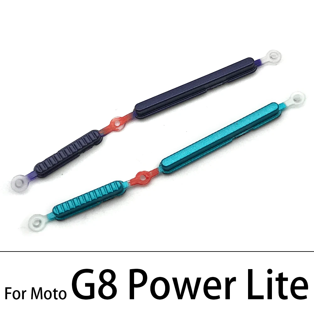 10Pcs/Lot, New For Moto G9 G7 G8 Plus Play Power / G8 Power Lite Power Button ON OFF Volume Up Down Side Button Key
