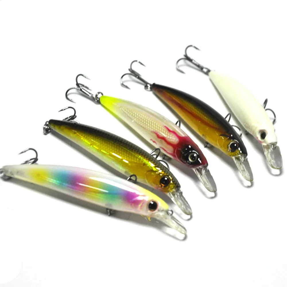 10pcs/lot 110mm 13.5g Hard Fishing Lures Sinking Minnow Rattle w/ Display Box