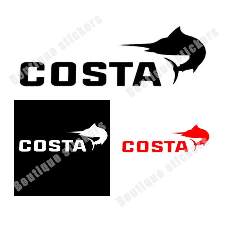 

Costa Del Mar Fly Fishing Outdoor Sports Vinyl Decal Sticker Truck Cooler Novelty Decal Waterproof Sunscreen Hot Sale Die-cut