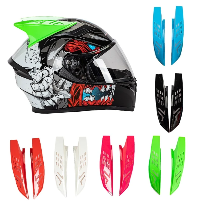 2Pcs Horn Sticker Decoration for Helmet Motorcycle Helmet Decoration Accessories Funny Decals for Helmet D7YA