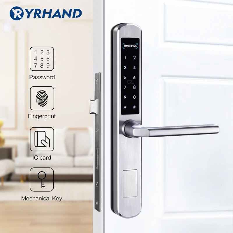 Imagem -02 - Ttlock App Smart Sliding Lock Wi-fi Electronic Door Lock Bluetooth Digital App Código do Teclado Cartão Rfid Keyless Lock para Hotel e Casa