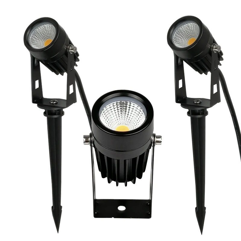 

3W 5W LED COB Garden Lawn Lamp Outdoor LED Spike Light Waterproof Lighting Led Light Garden Path Spotlights AC110V 220V DC12V24V