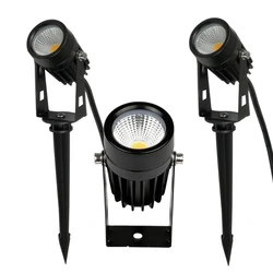 3W 5W LED COB Garten Rasen Lampe Outdoor LED Spike Licht Wasserdichte Beleuchtung Led Licht Garten Pfad Scheinwerfer AC110V 220V DC12V24V