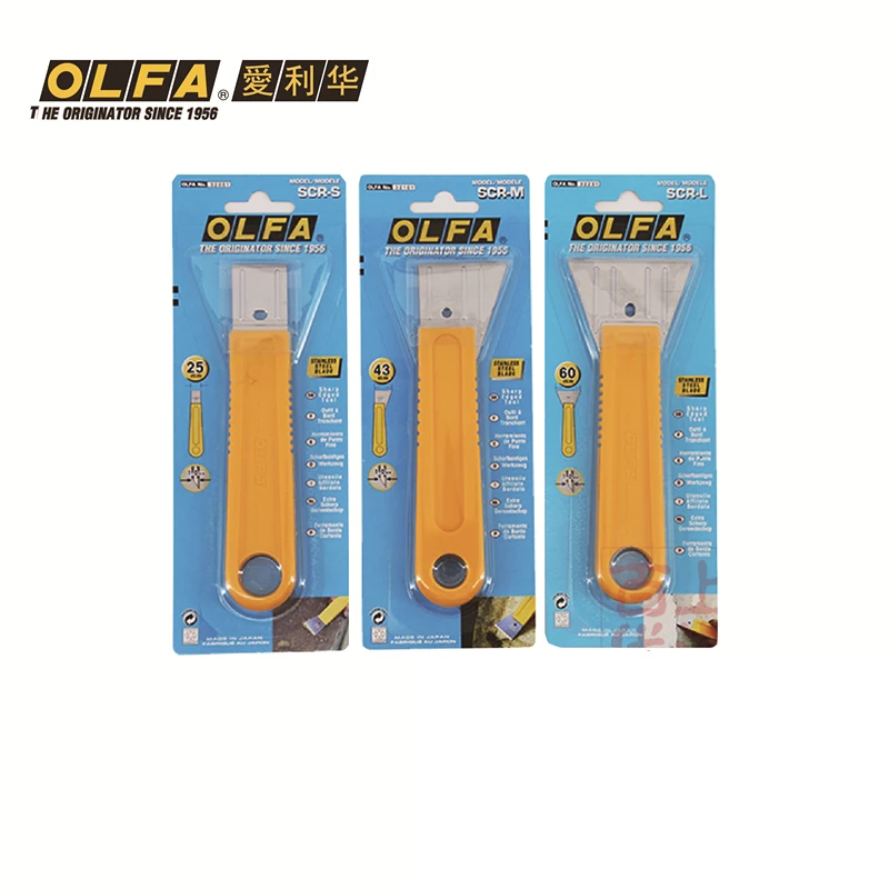 

MADE IN JAPAN OLFA Professional knife OLFA SCR-S 25mm SCR-L 43MM SCR-L 60MM Multi-Purpose Disposible Scraper paint Genuine japan