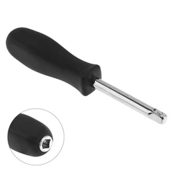 1/4 Inch 150MM Small Square Rod Dual-purpose Spinner Handle Auto Car Repair Tool Part Extension Bar with 6.3MM Tail Hole Handle