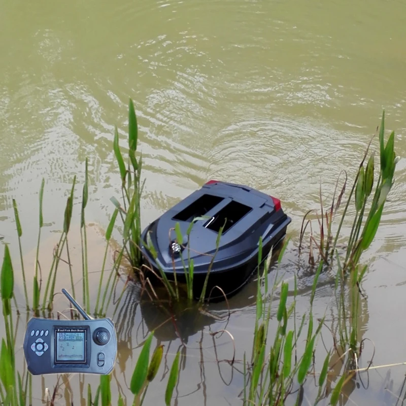 Smart Fernbedienung Fischerboot Sonar Angeln-finden Doppel Trichter Hohe Festigkeit Rumpf Dual Motor Nachtlicht RC Köder boot Spielzeug