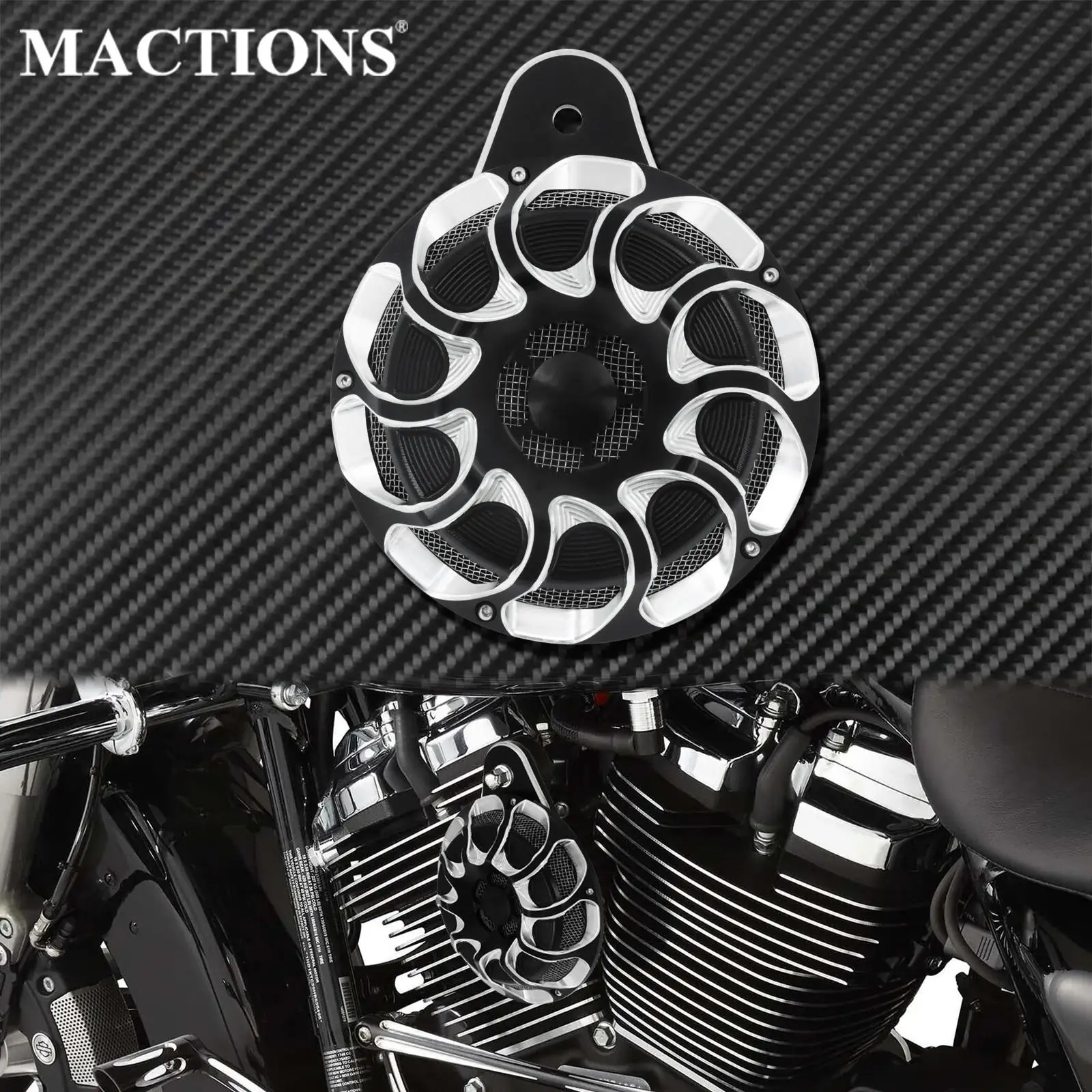 Motorcycle Horn Cover Horn Assembly Loudspeaker Aluminum Black &Chrome For Harley Touring FLHT Electra Glide 91-17 Sportster XL