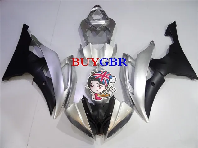 Hot Sales,Silver R6 Fairings For Yamaha Yamaha YZF-600 R6 2008-2016 09 10 11 12 13 14 15 R6 ABS Motorcycle Fairings Accessories