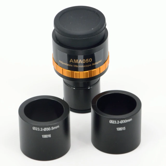 Adapter okularu mikroskopu z możliwością ustawiania ostrości 0,5X z interfejsem 23,2 mm Śruba z mocowaniem C do aparatu mikroskopowego Adapter rozmiaru 30/30,5 mm
