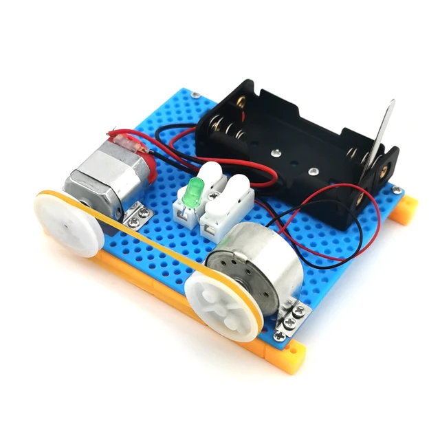 Mini generator elektryczny koło silnik Model konwersja energii DIY STEM zabawki dla dzieci LED edukacja eksperyment naukowy projekt prezent