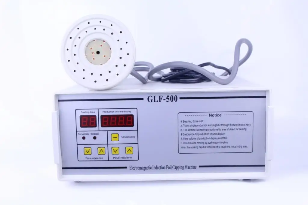 GLF-500 bottle induction sealing machine portable manual induction sealing Machine for Aluminum foil sealing