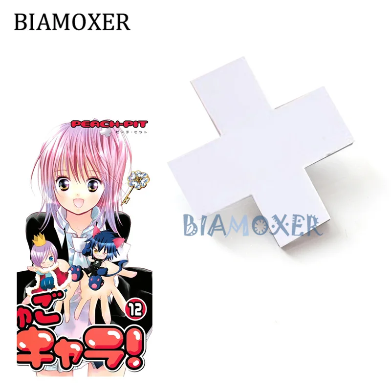 8 colors Shugo Chara Cosplay wigs Hinamori Amu Tsukiyomi Utau Cosplay hairpin Red White Black Cross COS prop