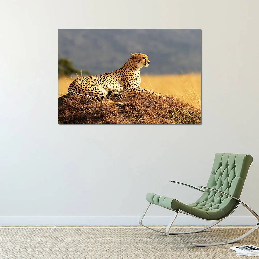 Cheetah Poster and Print Wall Art Animals Canvas Painting Wall Picture For Living Room Decor