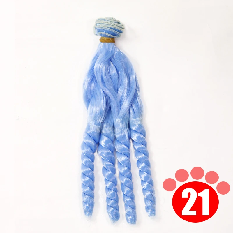 Msiredoll  Imitation mohair25cmWigs curly hairpiece for 1/3 BJD/SD Uncle Blyth doll wigs DIY Fapai milk silk soft hairs doll