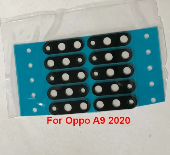 50PCS Back Rear Main Camera Lens Glass +Adhesive Sticker For OPPO A31 A5 2020 A52 A72 A92 R15 R17 Reno 3 Pro Find 2 Lite NEO