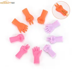 KOKNIT 6pcs Knitting Needles Point Protectors Scissors Mix Shaped Needle Tip Stopper Cover Accessories for Knitting and Sewing