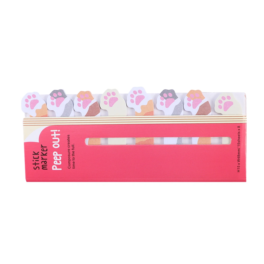 Paper Cartoon Marker Cute Cat Panda Rabbit Animal Style Bookmarks Cute Cat Funny Student School Stationery For Children Gift