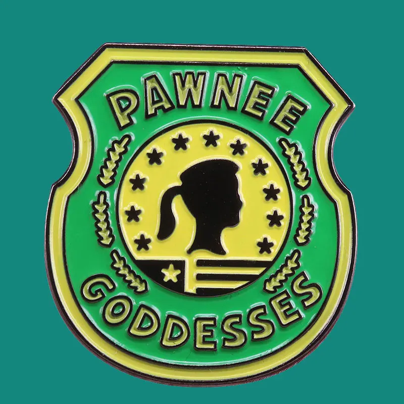 Parks And Recreation Pawnee Goddesses Enamel Pins Brooch Collecting Lapel Badges Men Women Fashion Jewelry Gifts Adorn Backpack