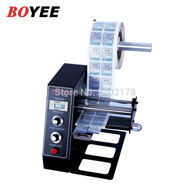 Auto Label Dispenser Device Automatic Sticker Separating Machine AL-1150D NEW Digital Control 4-140mm Label stripping machine