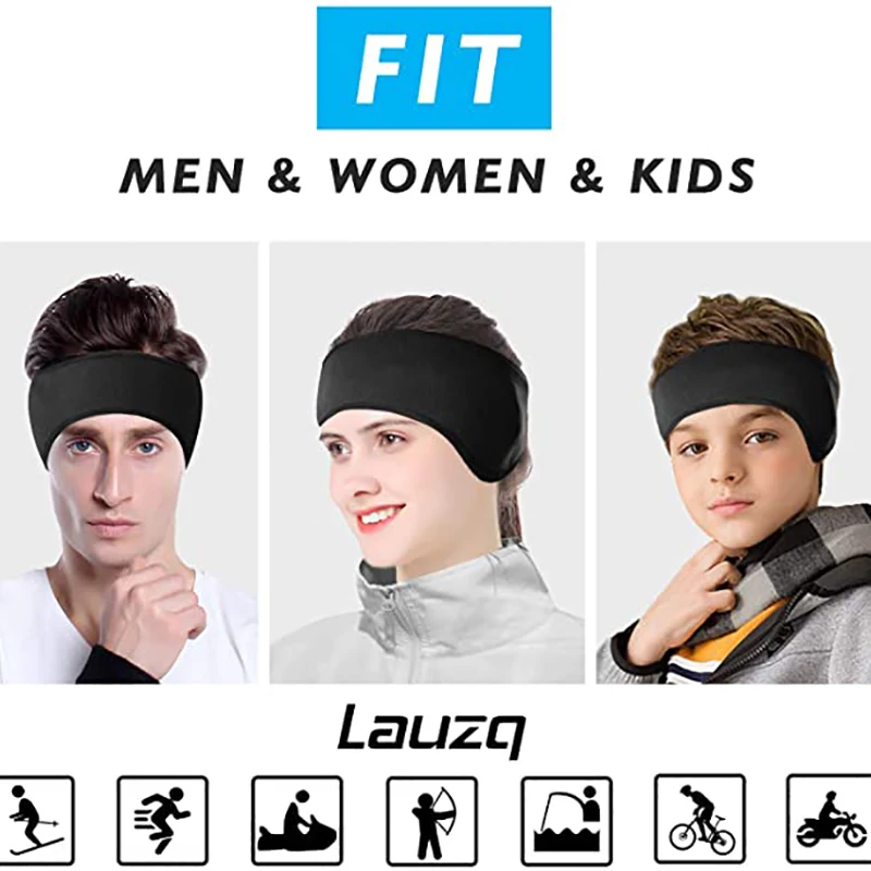 Winter Ear Warmer Headband Cold Weather Ski Muffs Non-Slip Fleece Ear Cover for Women Men Kids Outdoor Activities