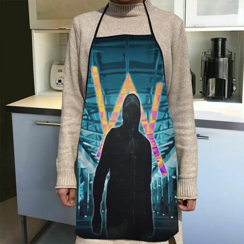 Alan Walker Aprons Home Coffee Shop Cleaning Aprons Anti-Dirty Kitchen Accessories For Men Women 50x75cm,68x95cm Funy Gift