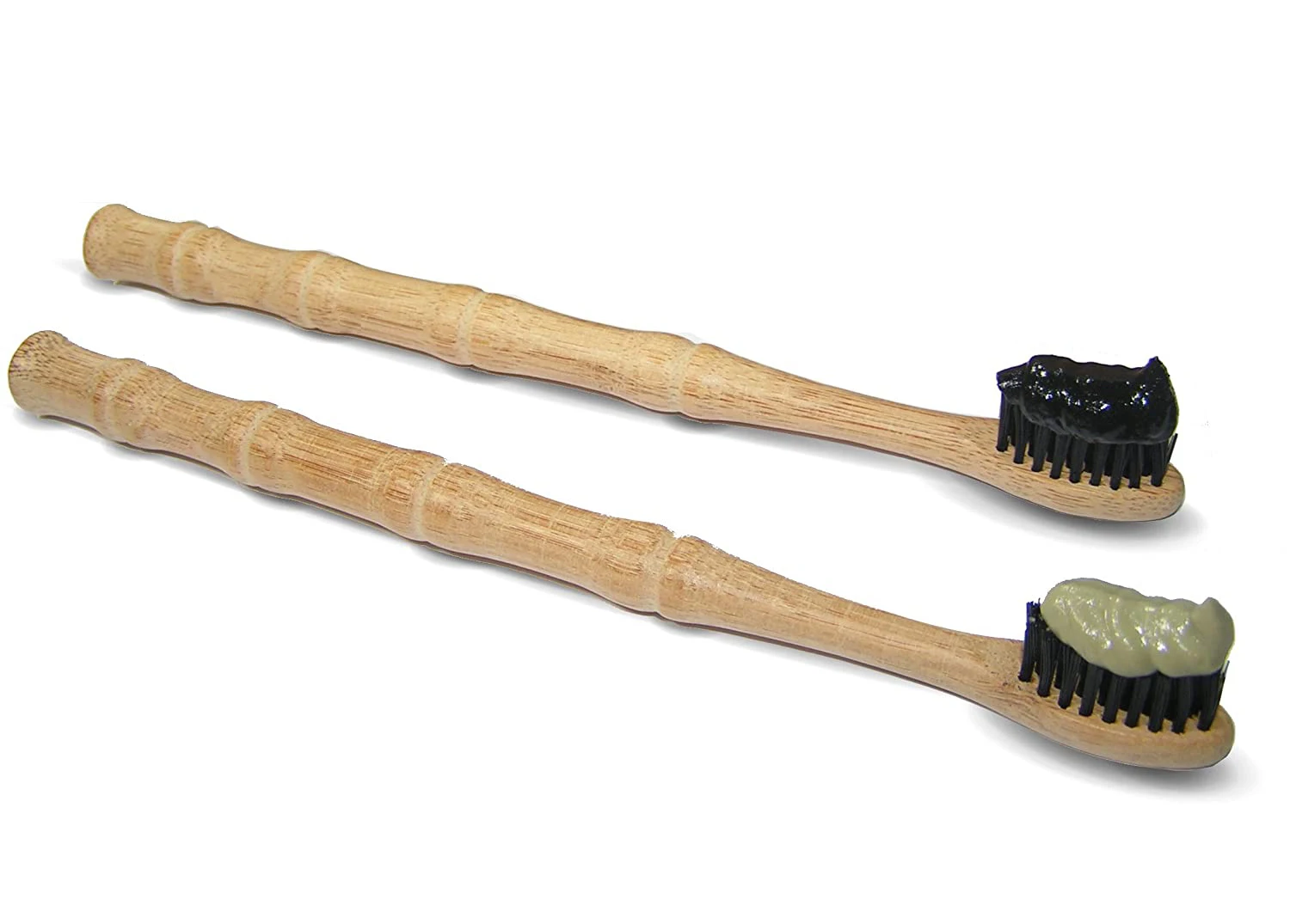 1/2/5 Pcs Natural Biodegradable Bamboo Toothbrush: Eco-Friendly BPA-Free Charcoal Infused bristles with Bamboo joint Wood Handle