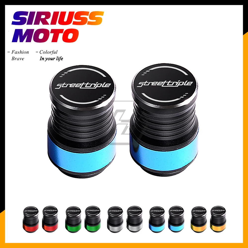 Motorcycle Accessories Wheel Tire Valve Caps Case for Triumph Street Triple R S R1200 675R 765RS