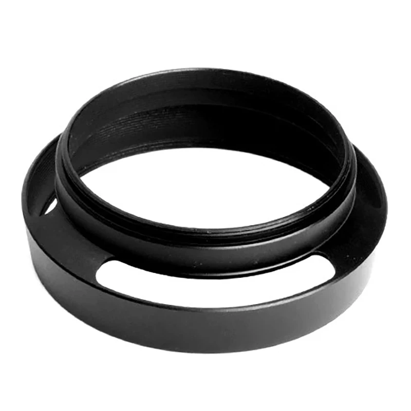 1set 49mm lens hood +lens cap Black Metal camera lens Hood for SONY RX1 / RX1R micro single E24 / E35 lens hood front cap