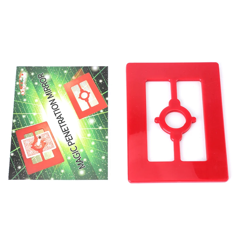 Magic Penetration Mirror Magic Tricks Cross (Alien Space) Magic Props Close Up Magic Accessories Stage Fun Illusions