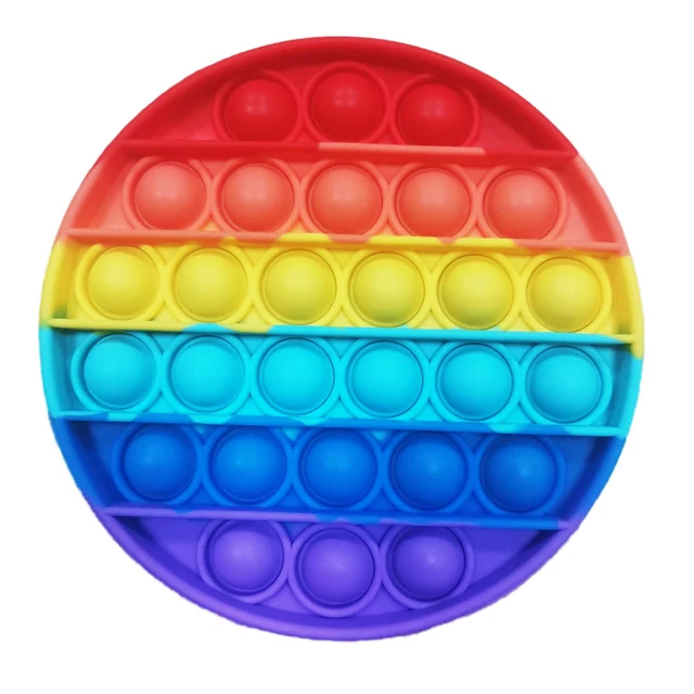 1pc Rainbow Push Bubble Antistress Toys Adults & Children Sensory Toys Soft Squishy Anti-Stress Gift Anti Stress Box Kids Toys