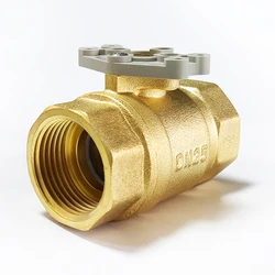 DN25 Brass Valve with NPT or BSP thread, full port valve 2 way used for electric valve actuator with 1