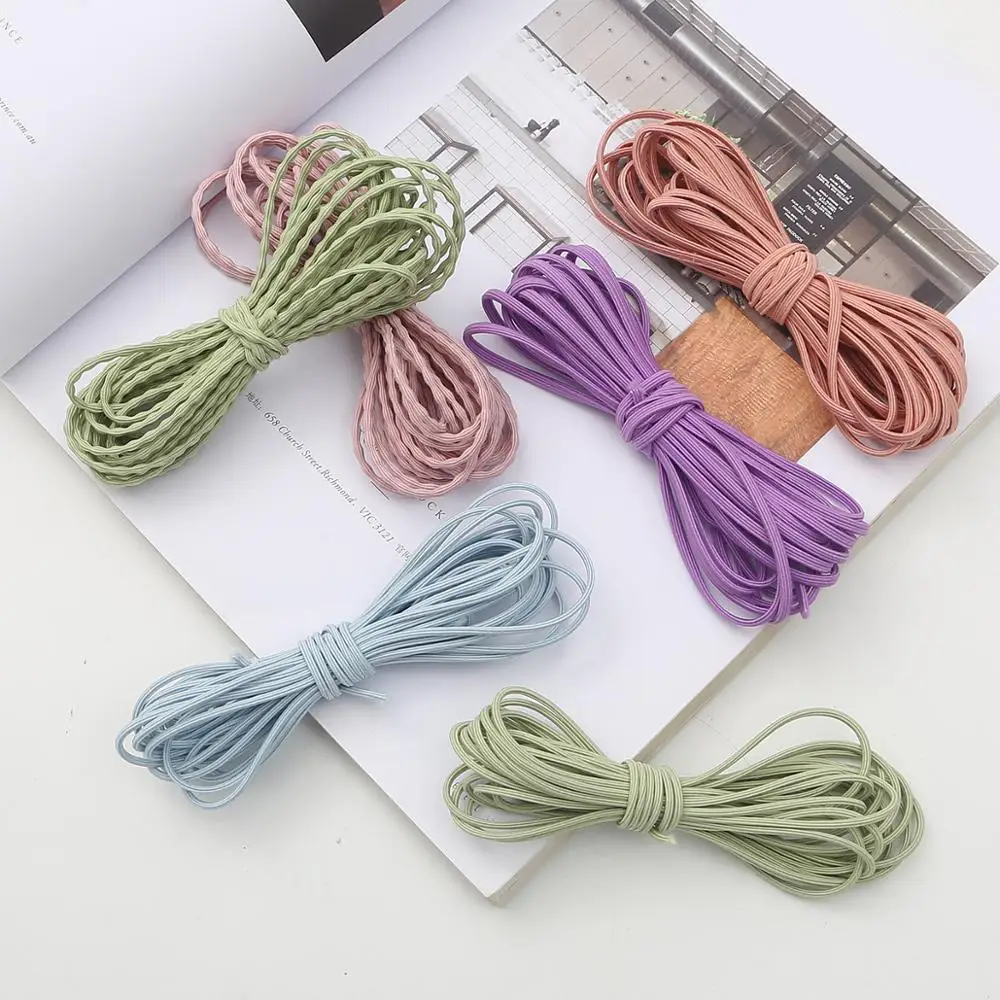 5m/Lot 2-3.5mm Nylon Elastic Band Cord String Stretch Rope Rubber Band for DIY Hairband Bracelet Hair Accessories Jewelry Making