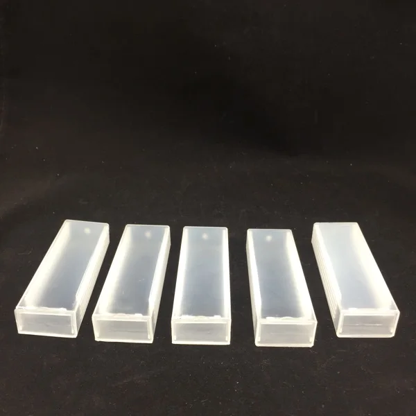 5PCS Portable Lab ABS Plastic Microscope Slides Holder Dispenser Box 5pcs Slides