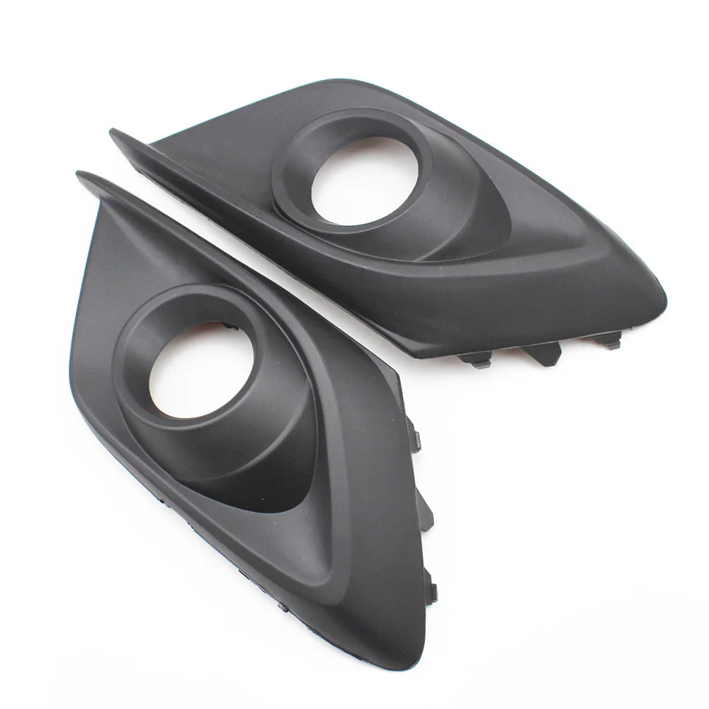 

Car accessories Black Front Left Right Bumper Lower Fog Light Grilles Cover frame for Mazda 3 M3 2014-2016