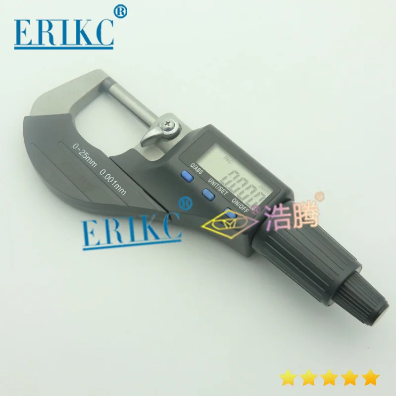 

ERIKC High pricise Common rail injector Micrometer for testing Armature Lift Adjusting Shim kit