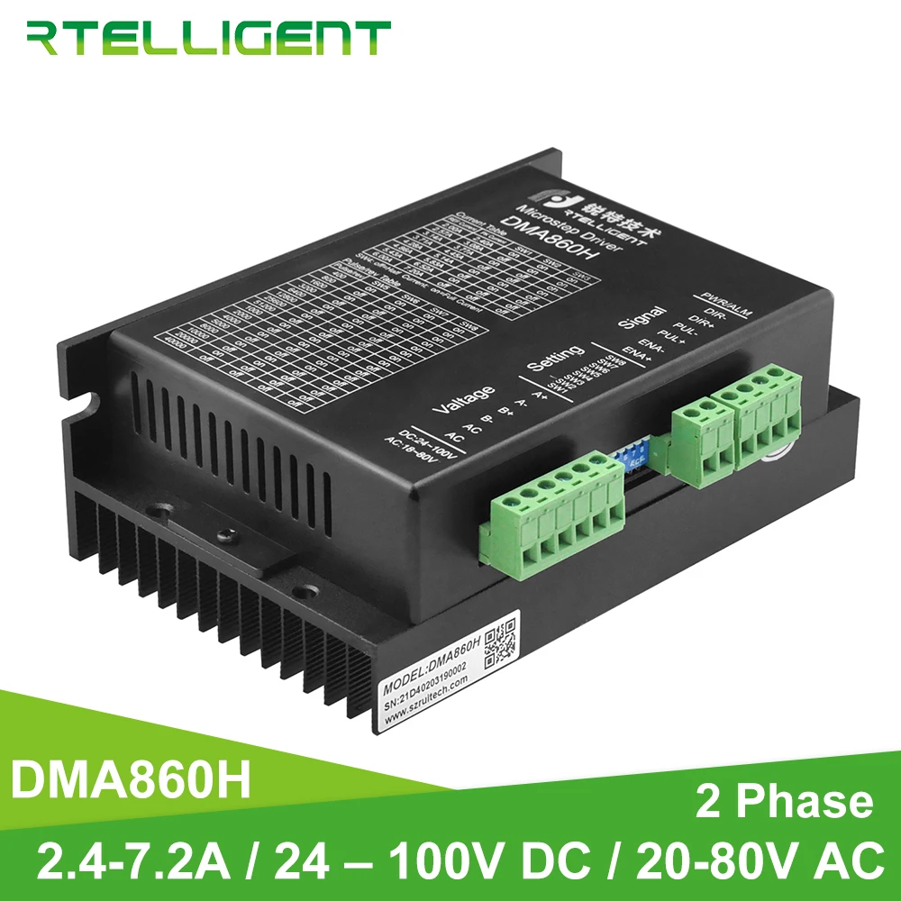 Imagem -03 - Rtelligent-motor de Passo Nema 34 com Controle Cnc Híbrido de Alto Torque 24a72a 24100v dc 1880v ac