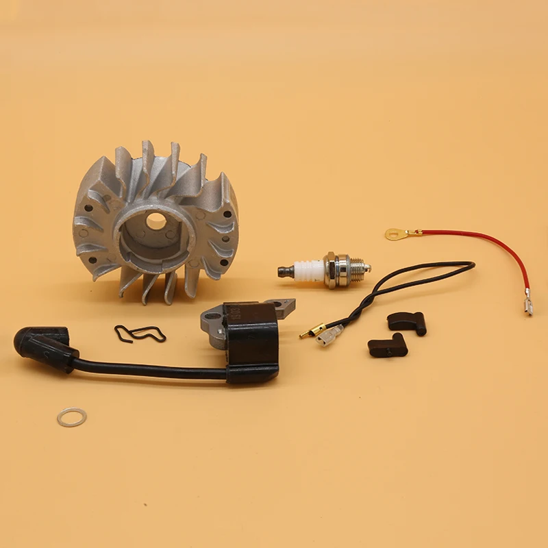 Kit de vela de ignição para bobina de ignição, serve para peças de motosserra a gás stihl, ms180, ms170, ms 180, 170, 017, 018