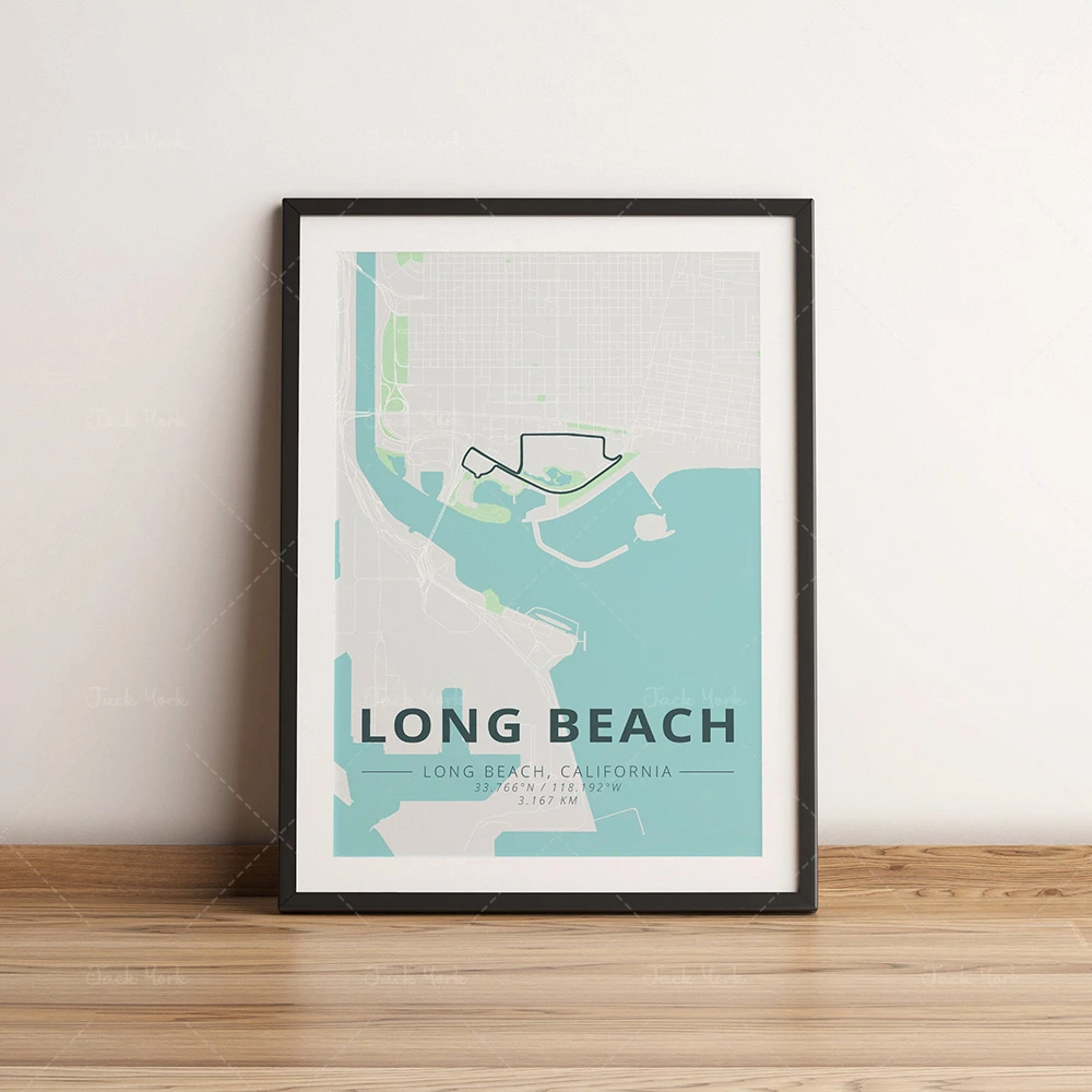UPDATED! 2021  Grand Prix Calendar Track Map Poster Print