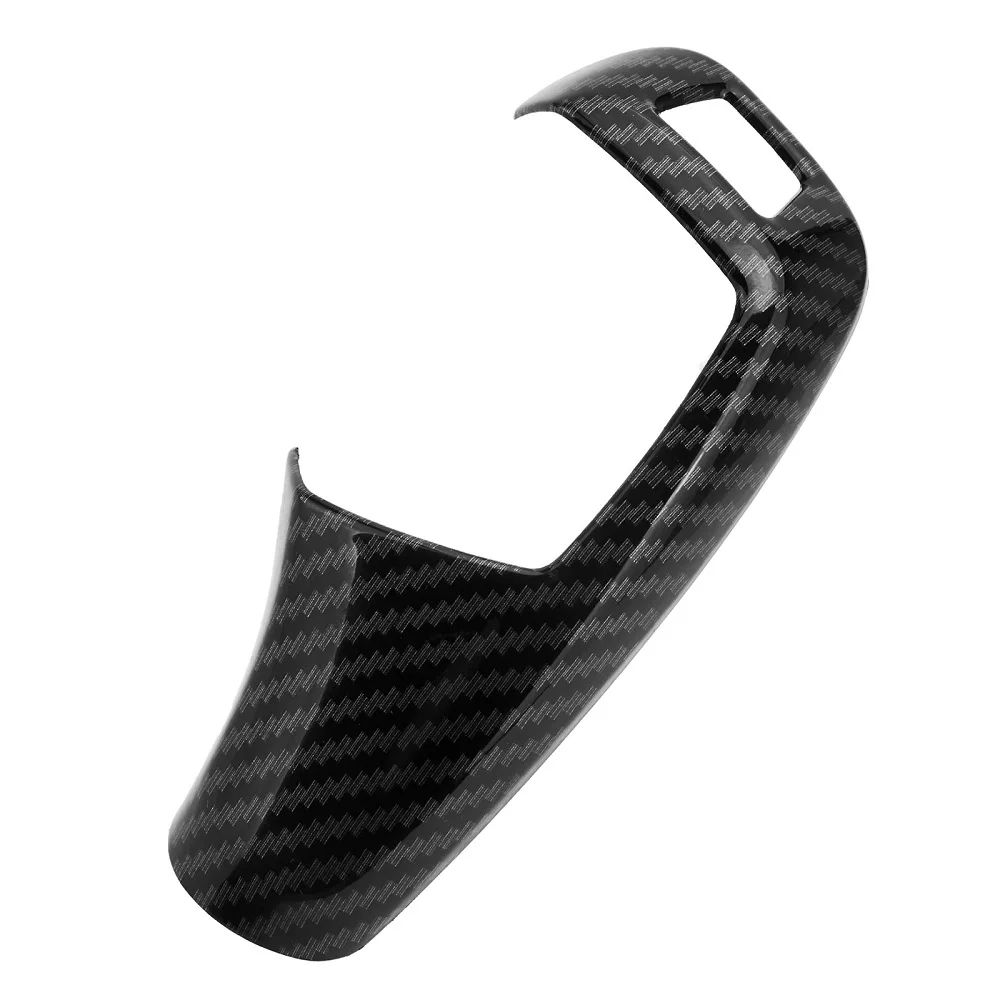 Carbon Fiber Style Gear Shift Handle Sleeve Button Cover Stickers For BMW 1 2 3 5 series X3 X4 X5 X6 F30 f10 f32 F25 F15 F16