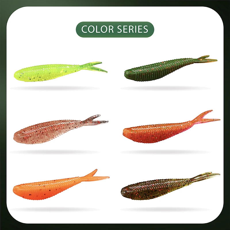 Banshee 15Pcs/Lot Perfect Soft Lures For Fishing 1.5g 60mm Easy Shiner Craw Lure Shad Wobbler For Perch Grub Bait Squishy Shad60