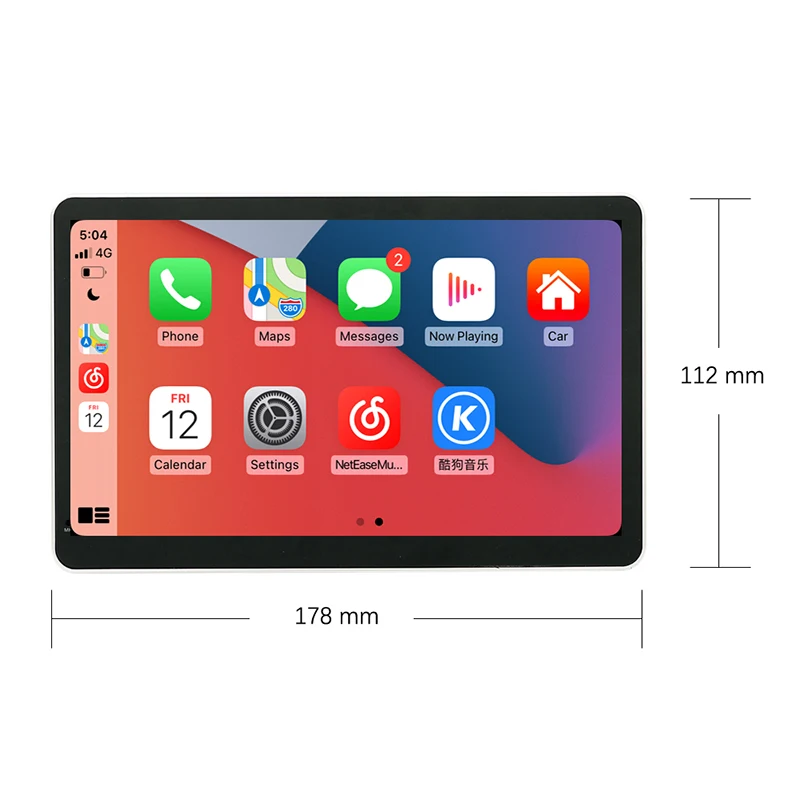 Portable Wireless CarPlay Android Auto Screen AirPlay Phone Mirror Link Display Multimedia Player Car SUV Pickup Truck Lorry Van