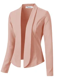 Fashion Chic Plus rozmiar damski płaszcz żakiet jesień moda urząd Lady Solid Color Blazer kostium z długim rękawem kurtka 2021 nowy modny