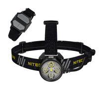 NITECORE HU60 USB Powered Elite Headlamp White light 4* CREE XP-G3 + 1* XHP35 HD LEDs max 1600 Lumen Headlight Blazing Spotlight