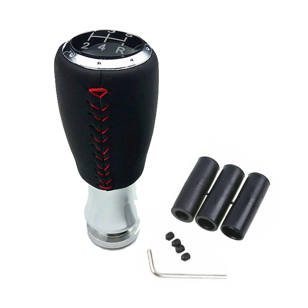 

5 Speed Car Gear Stick Auto Leather Manual Shift Knob for Ford Focus Mondeo MK3 Fiesta MK6 Mustang Galaxy