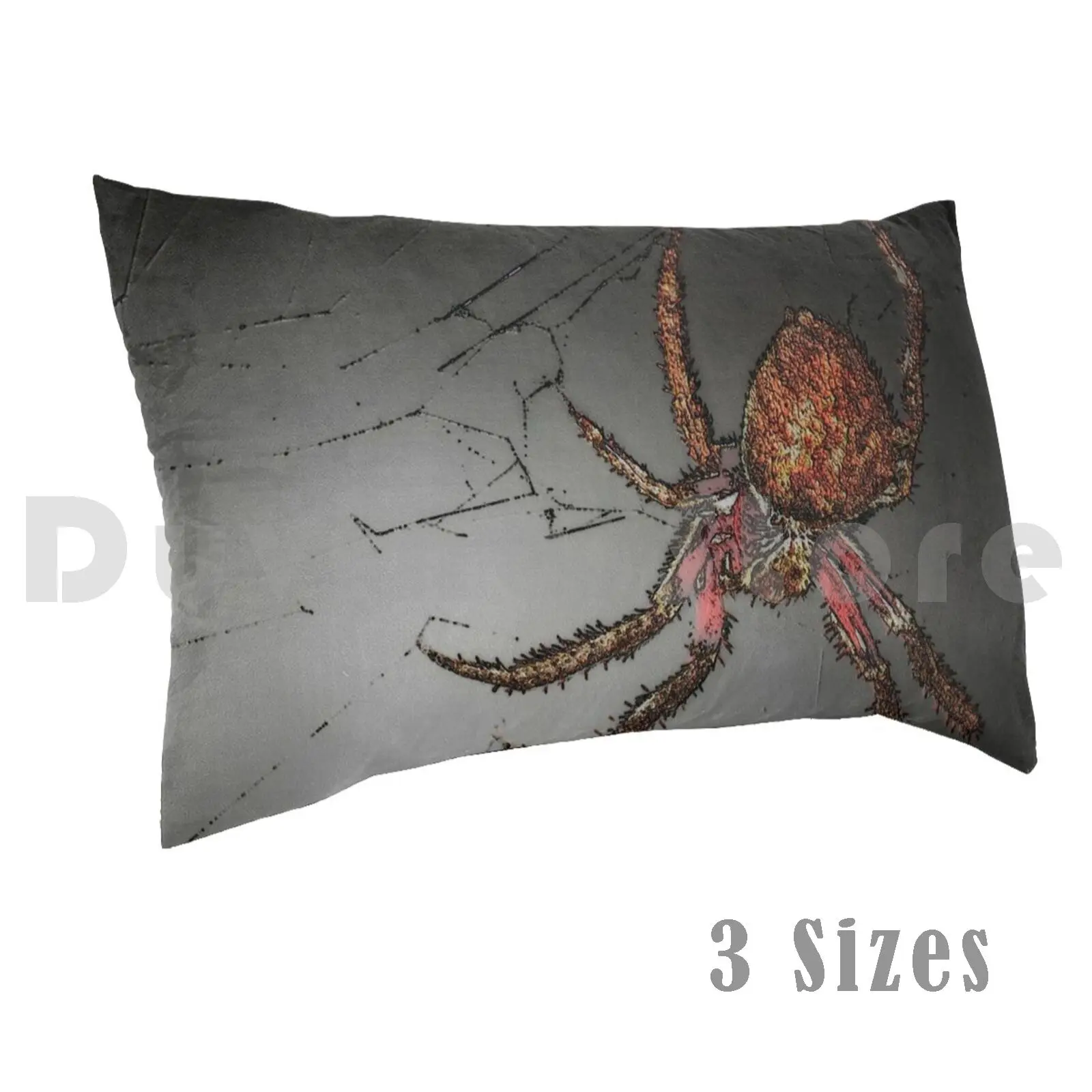 Pet Spider Called Cuddles Pillow Case Printed 35x50 Arachnid Spider Pet Cobweb Web Guard Dog Duncan