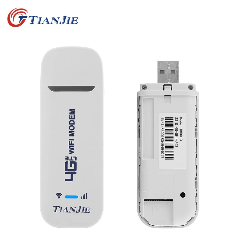 TIANJIE New Arrival 4G USB WIFI MODEM CAT4 150Mbps Qualcomm Chipset Dongle Car Router With Sim Card Slot