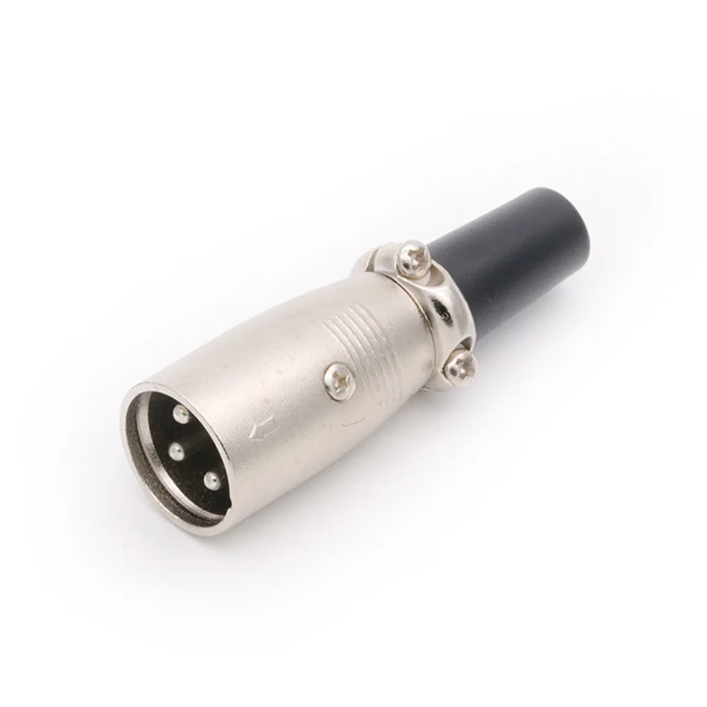 1pc/lot 3Pin XLR Male and Female Microphone Audio Cable Plug Connectors Metal Cannon Cable Plug Terminals