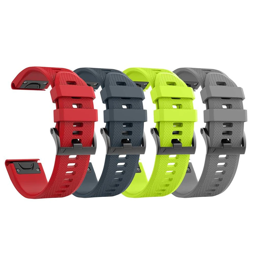 26 22ミリメートルシリコーンクイックリリース時計バンドストラップガーミンフェニックス6X 5X 3 3HR腕時計easyfit手首バンドストラップフェニックス6 5 935 945