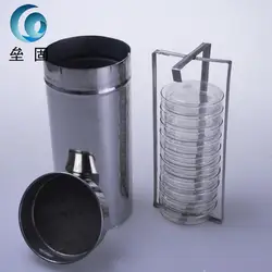 105 * 250mm Stainless steel dish disinfection Barrel sterile petri dish barrel